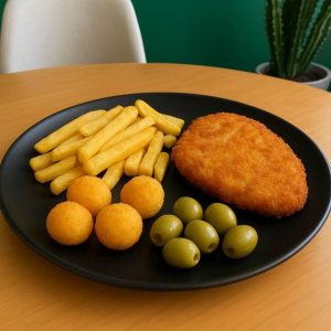 بشقاب شنیسل مرغ